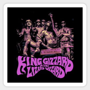 This is King Gizzard & Lizard Wizard Sticker